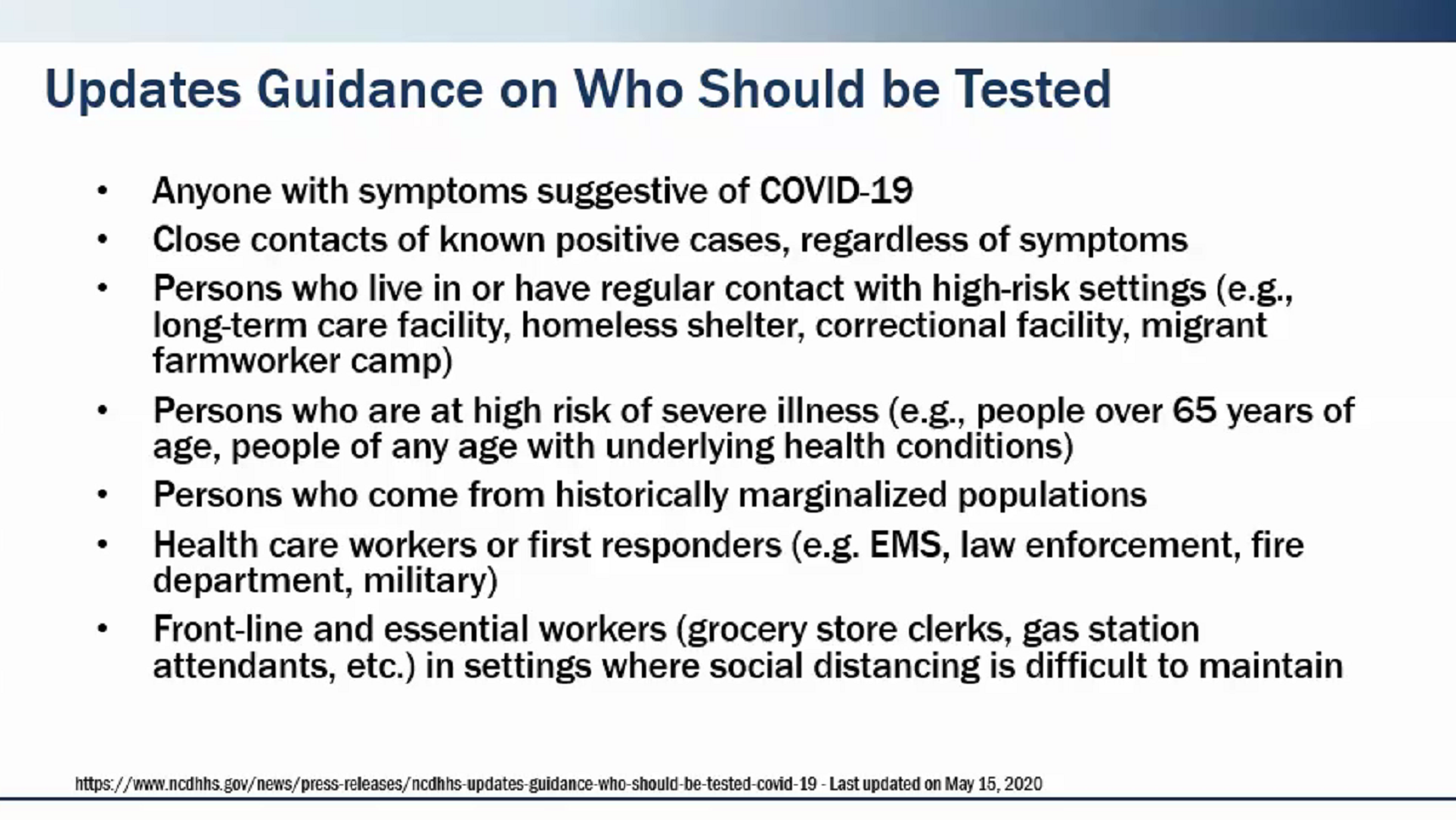 COVID 19 Email 5 27